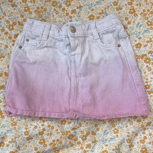 Zara Light pink  Denim Skirt